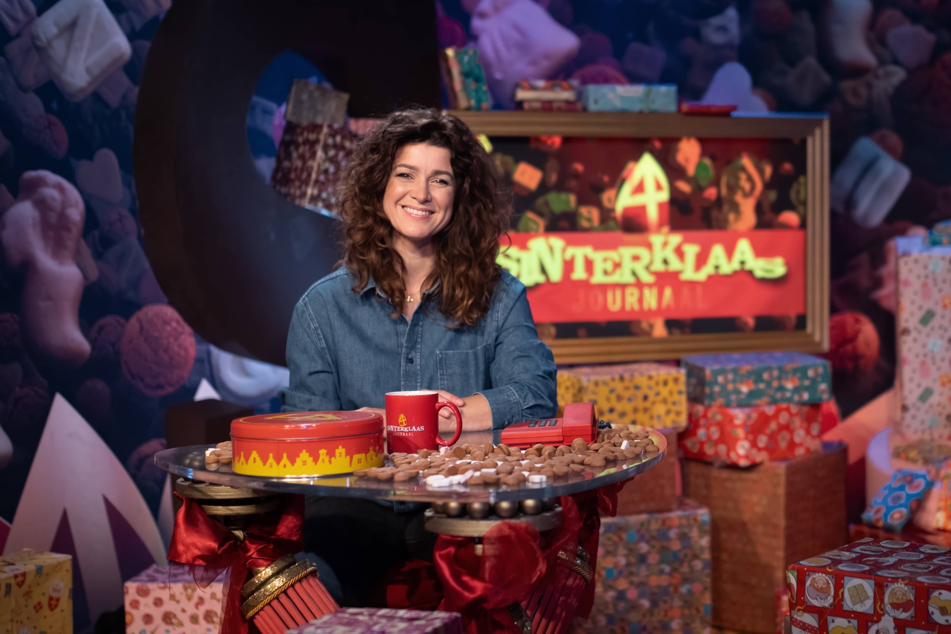 Merel Westrik in Sinterklaasjournaal Studio